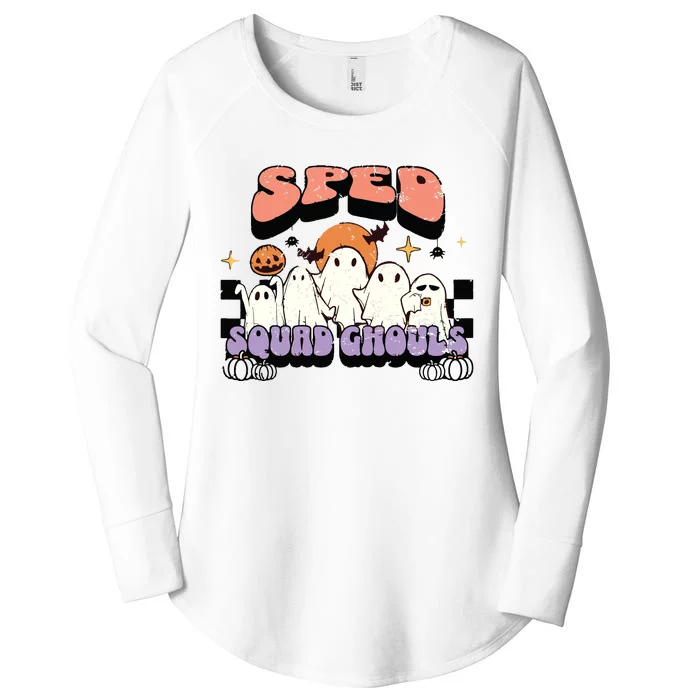 Sped Squad Ghoul Special Education Teacher Halloween Costume Women's Perfect Tri Tunic Long Sleeve Shirt