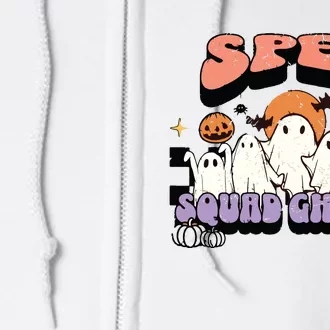 Sped Squad Ghoul Special Education Teacher Halloween Costume Full Zip Hoodie