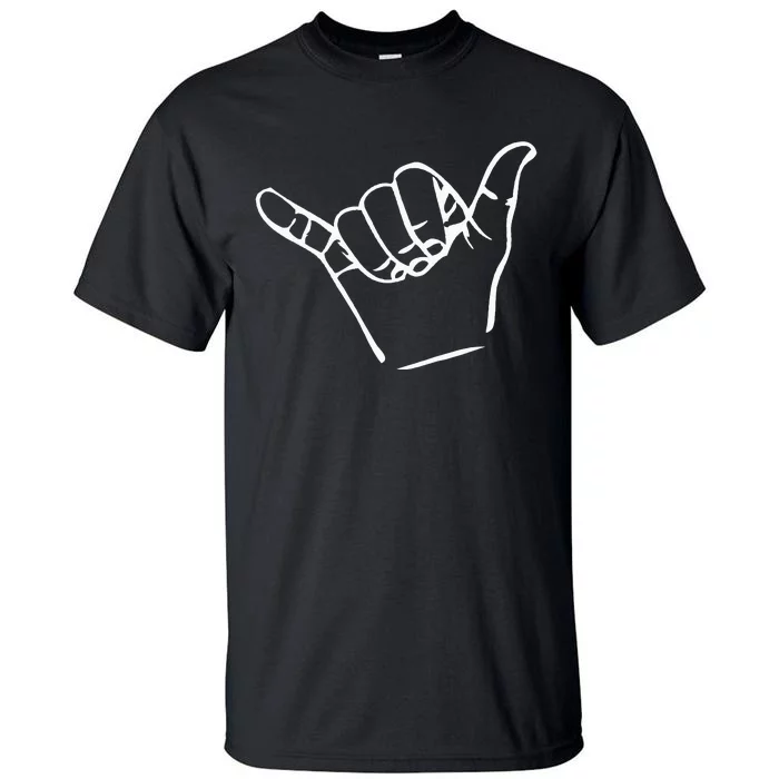 Shaka Sign Good Vibes Retro Hang Loose Tall T-Shirt