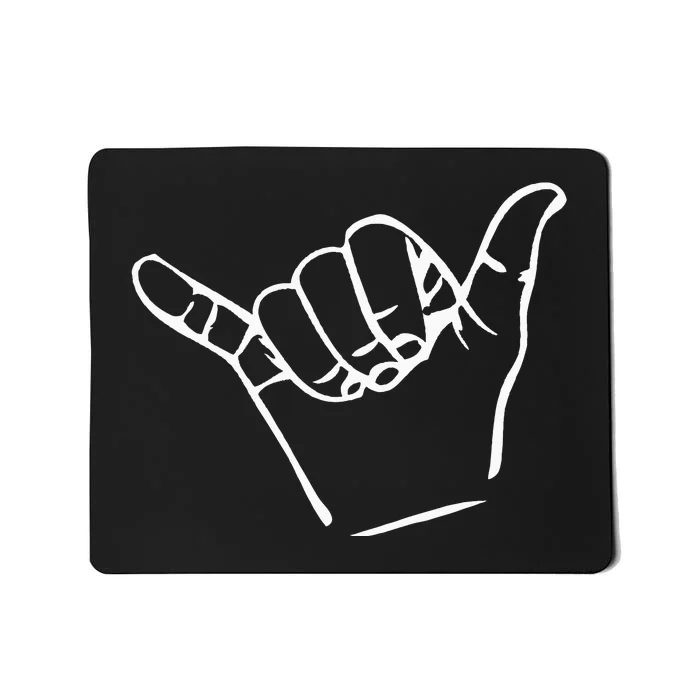 Shaka Sign Good Vibes Retro Hang Loose Mousepad