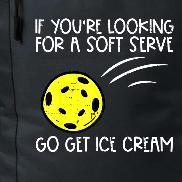 Soft Serve Get Ice Cream Pickle Ball Gift For Player Daily Commute Backpack