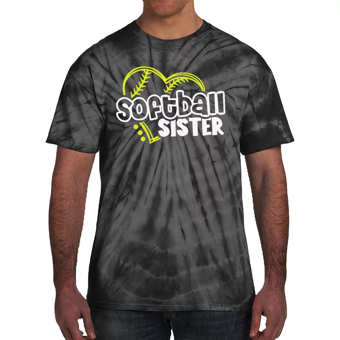 Softball Sister Gifts for Teen Sisters Tie-Dye T-Shirt