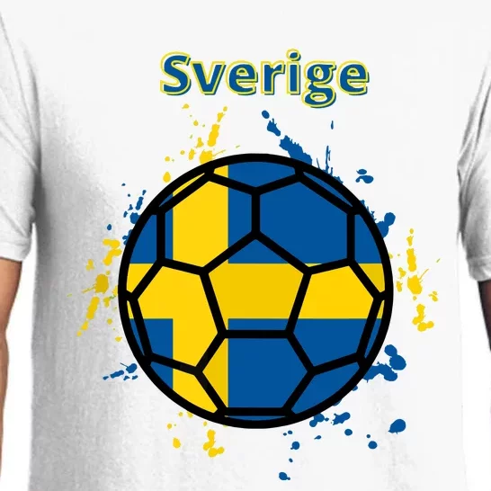 Sverige Soccer Gift Funny Pajama Set