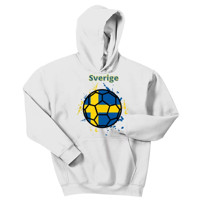 Sverige Soccer Gift Funny Kids Hoodie