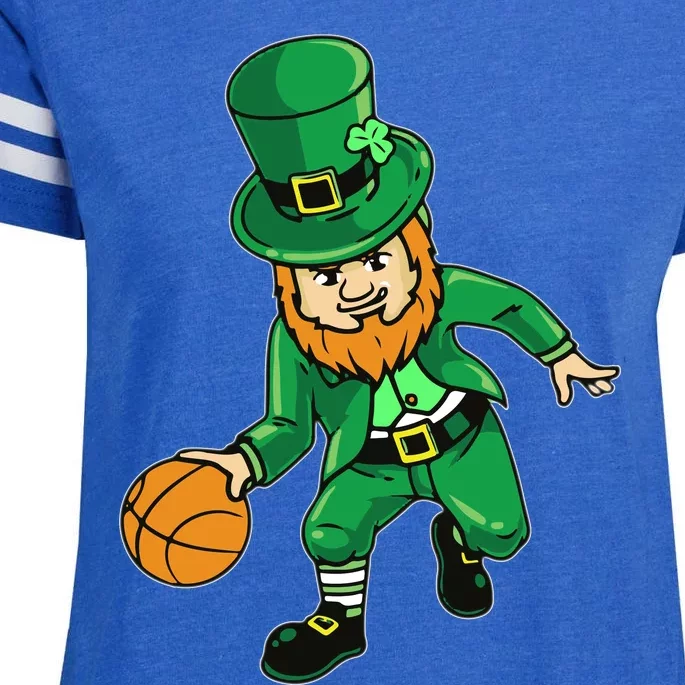 Shenanigans Squad Gnomes Shamrock Happy St Patrick's Day Enza Ladies Jersey Football T-Shirt