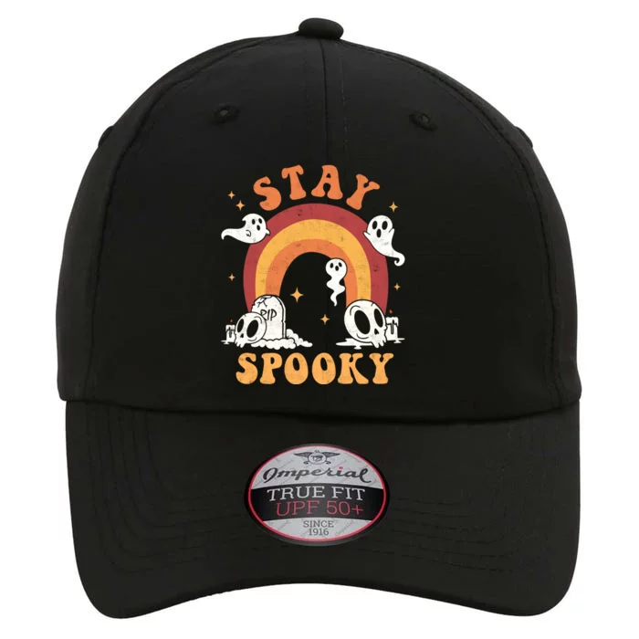 Stay Spooky Ghost Rainbow Groovy Retro Halloween Trick Treat Gift The Original Performance Cap