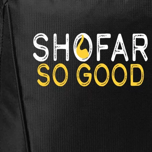 Shofar So Good Jewish New Year Shana Tova Hanukkah City Backpack