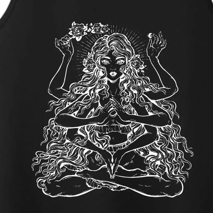 Shakti Spiritual Goddess Hindu Buddhist Yoga & Meditation Performance Tank