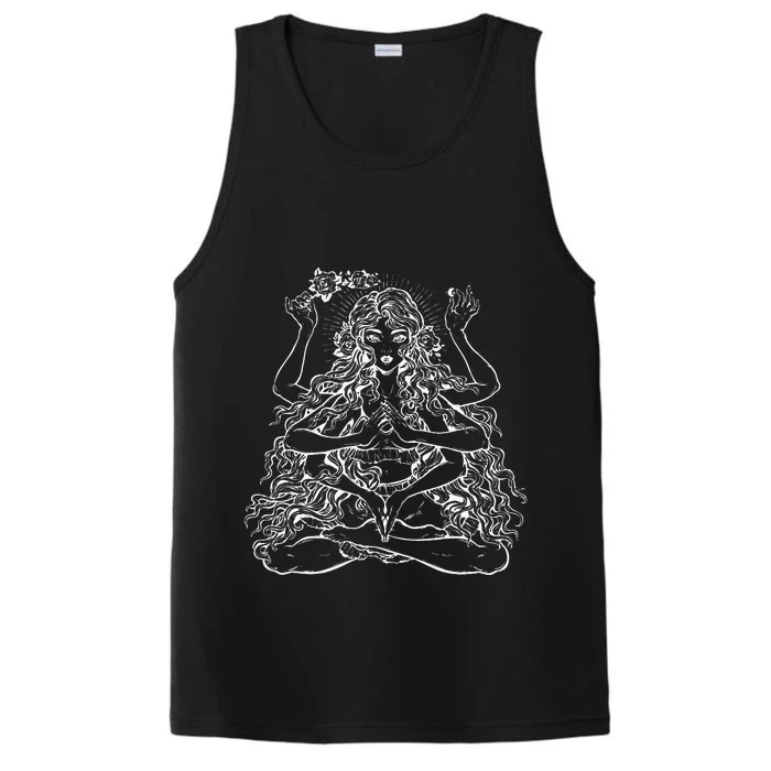 Shakti Spiritual Goddess Hindu Buddhist Yoga & Meditation Performance Tank