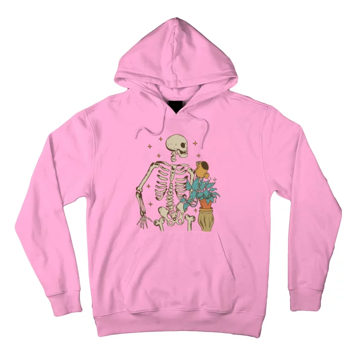 Skeleton Spring Garden Plant Hoodie