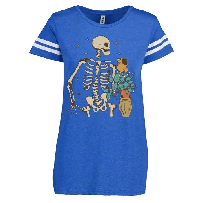 Skeleton Spring Garden Plant Enza Ladies Jersey Football T-Shirt