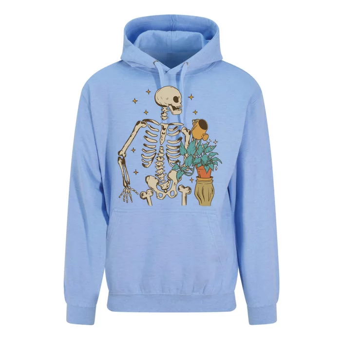 Skeleton Spring Garden Plant Unisex Surf Hoodie