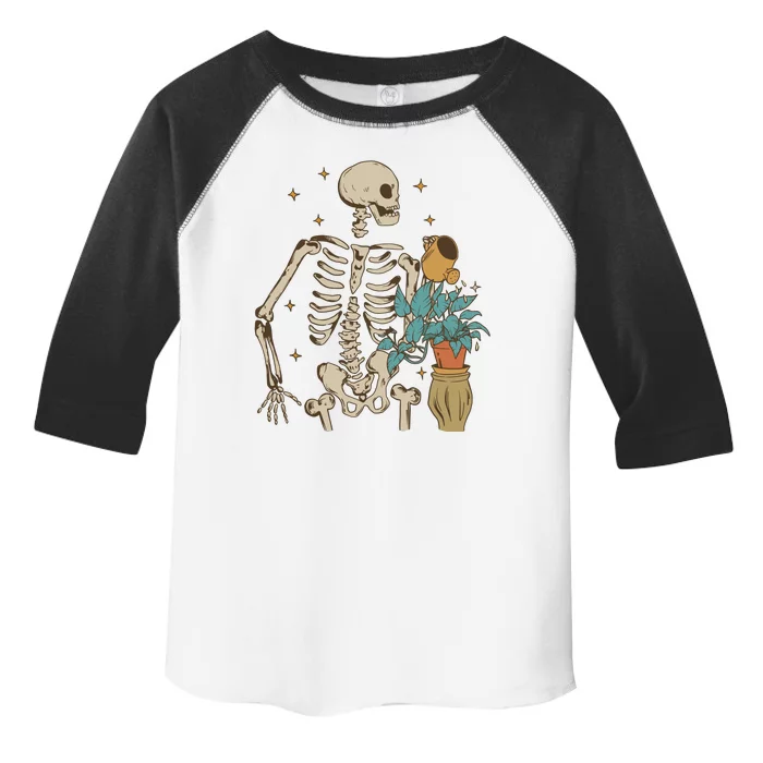 Skeleton Spring Garden Plant Toddler Fine Jersey T-Shirt