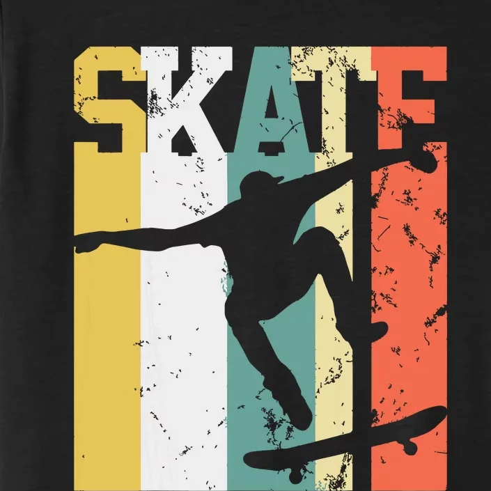 Skate Skateboarder Gift Skateboard Retro ChromaSoft Performance T-Shirt