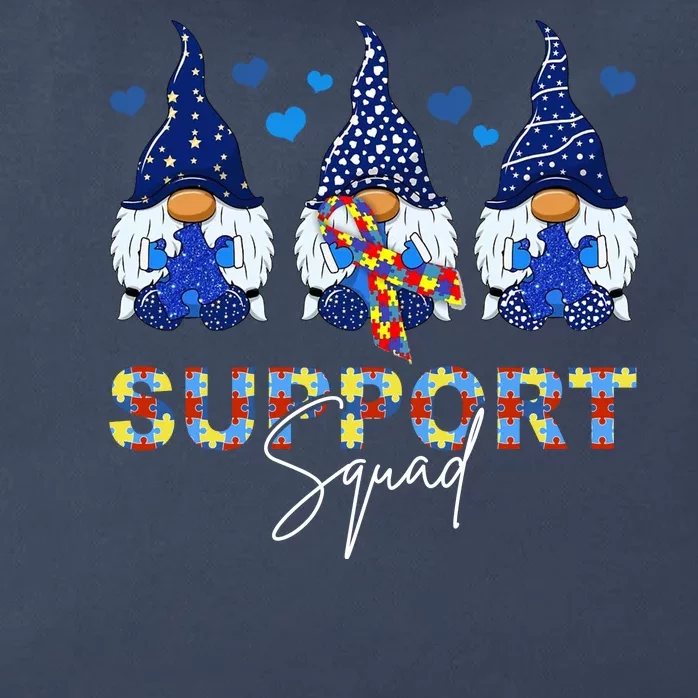 Support Squad Gnome Autism Awareness Month Zip Tote Bag