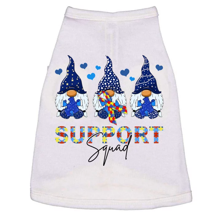 Support Squad Gnome Autism Awareness Month Doggie Tank