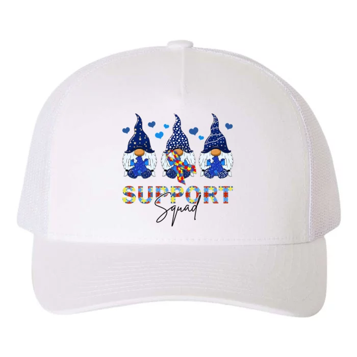 Support Squad Gnome Autism Awareness Month Yupoong Adult 5-Panel Trucker Hat