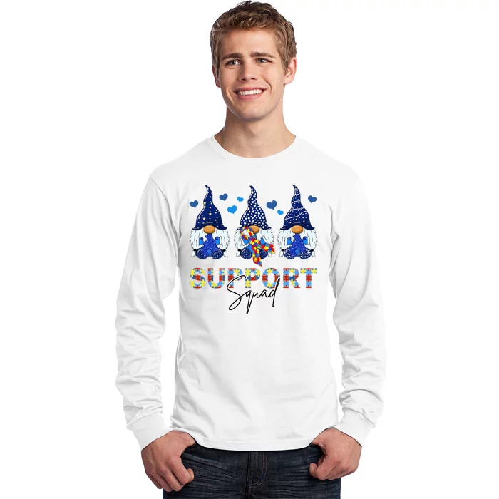 Support Squad Gnome Autism Awareness Month Long Sleeve Shirt