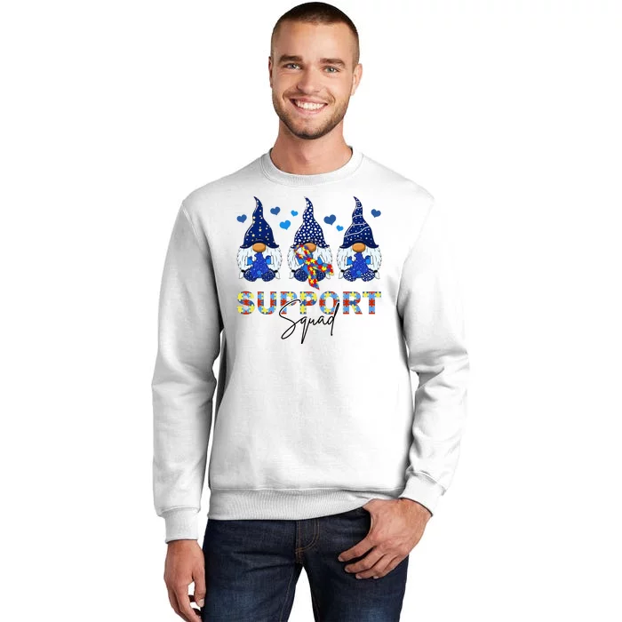 Support Squad Gnome Autism Awareness Month Sweatshirt