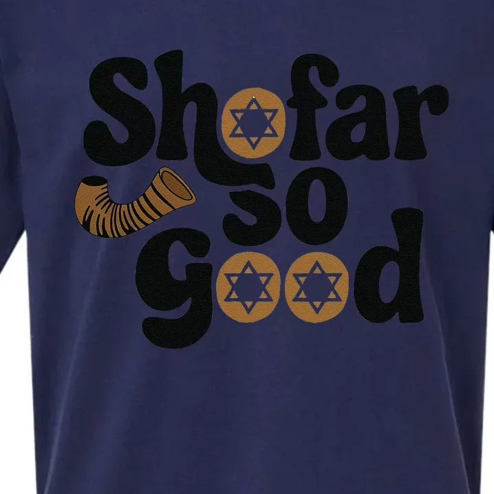 Shofar So Good Funny Rosh Hashanah Jewish Holiday Sueded Cloud Jersey T-Shirt