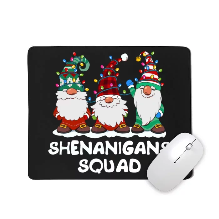 Shenanigans Squad Gnomes Pajamas Family Matching Christmas Mousepad