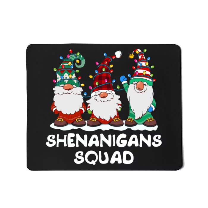 Shenanigans Squad Gnomes Pajamas Family Matching Christmas Mousepad