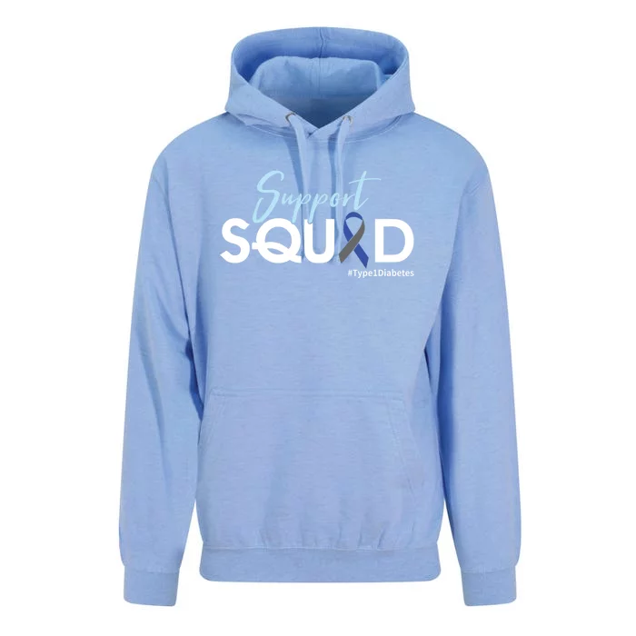 Support Squad Gift Type 1 Diabetes Awareness Gift Unisex Surf Hoodie