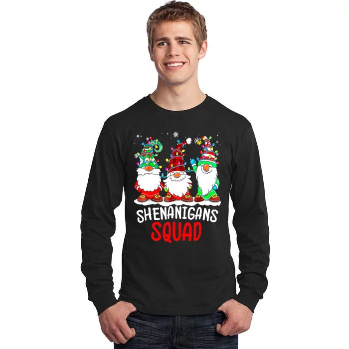 Shenanigans Squad Gnomes Christmas 2022 Family Pajamas Tall Long Sleeve T-Shirt