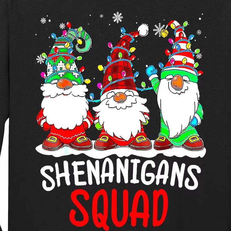 Shenanigans Squad Gnomes Christmas 2022 Family Pajamas Tall Long Sleeve T-Shirt