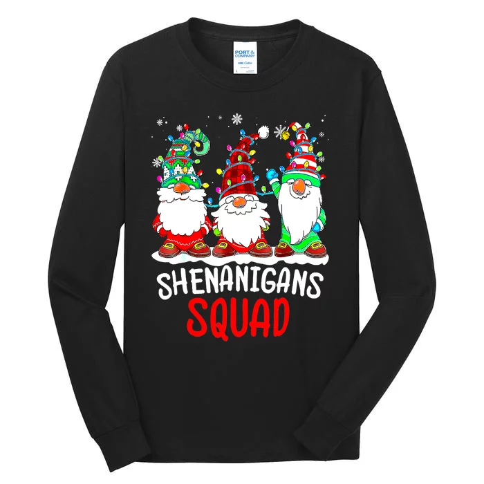 Shenanigans Squad Gnomes Christmas 2022 Family Pajamas Tall Long Sleeve T-Shirt