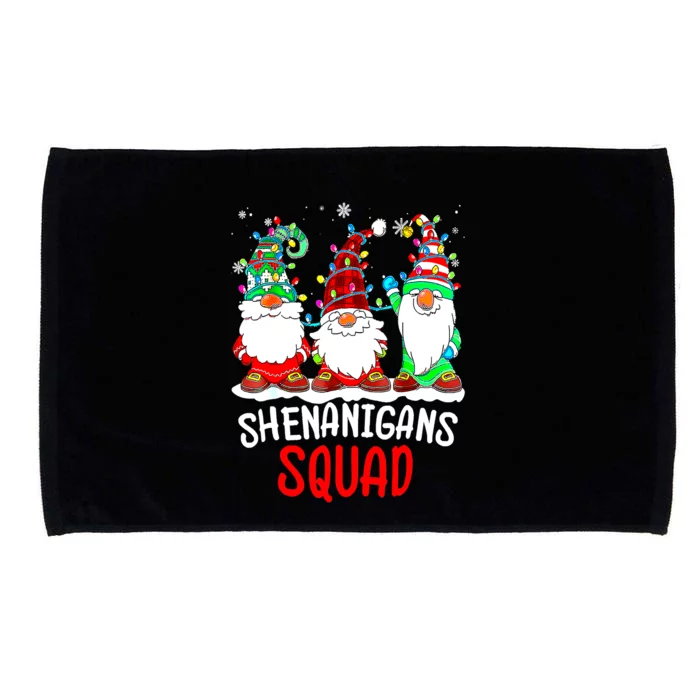 Shenanigans Squad Gnomes Christmas 2022 Family Pajamas Microfiber Hand Towel