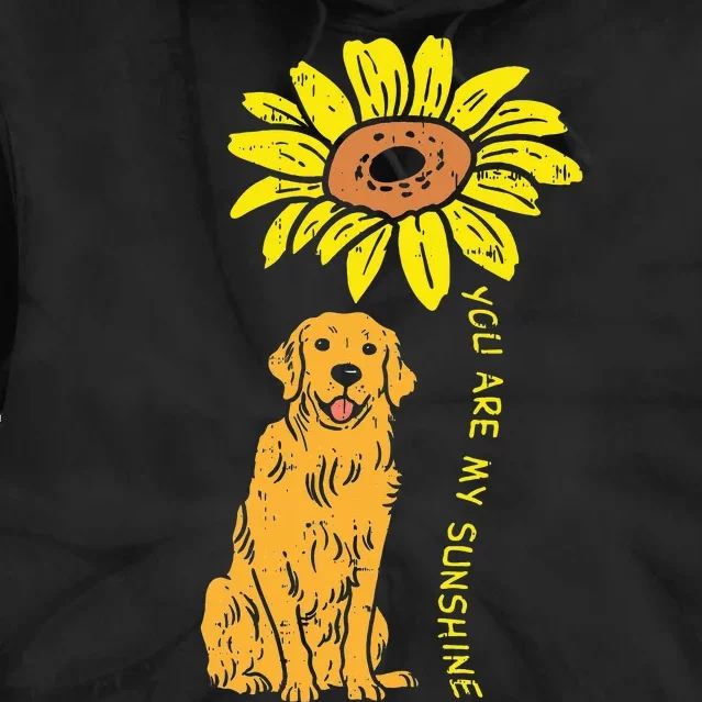 Sunflower Sunshine Golden Retriever Pet Dog Tie Dye Hoodie