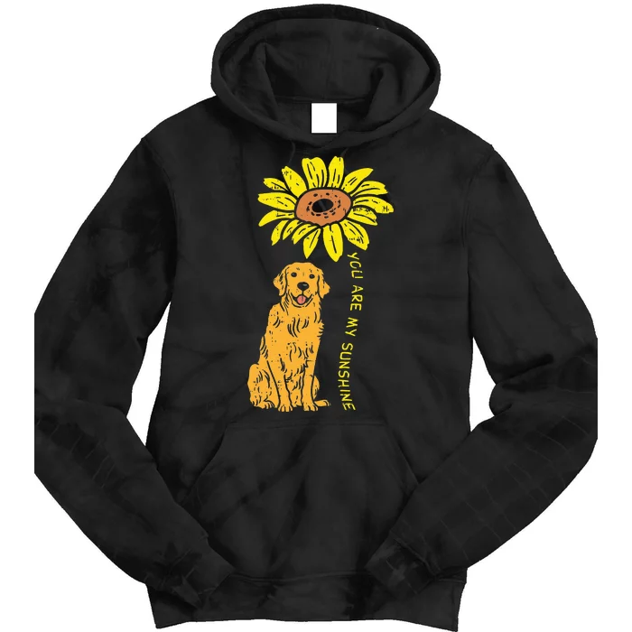 Sunflower Sunshine Golden Retriever Pet Dog Tie Dye Hoodie