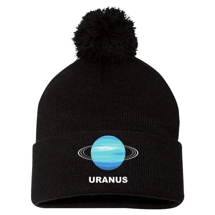 Solar System Group Costumes Giant Planet Uranus Costume Pom Pom 12in Knit Beanie