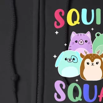 Squish Squad Girl Cute Full Zip Hoodie