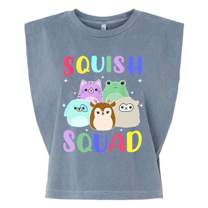 Squish Squad Girl Cute Garment-Dyed Women's Muscle Tee