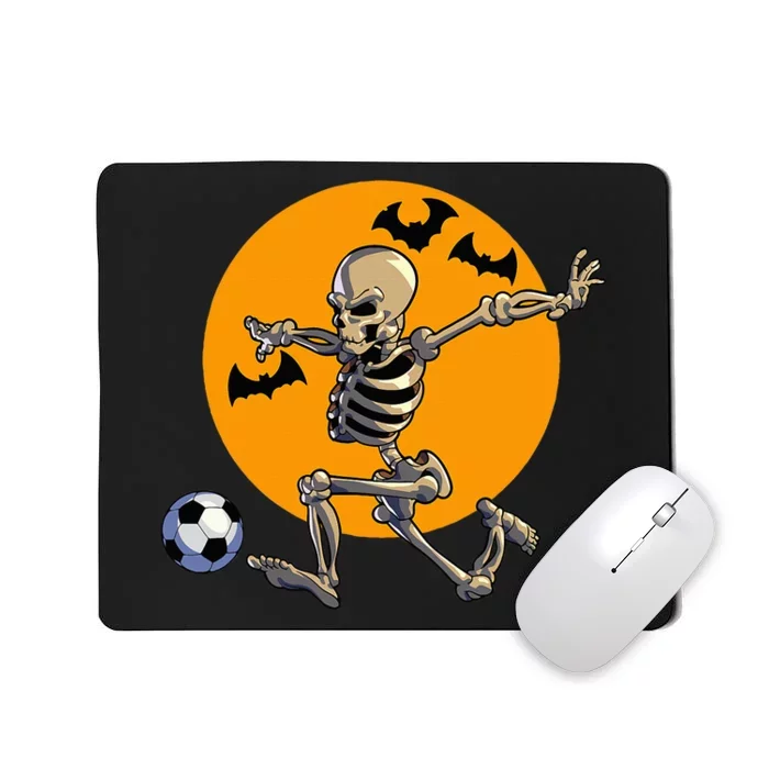 Soccer Skeleton Halloween Soccer Player Halloween Mousepad