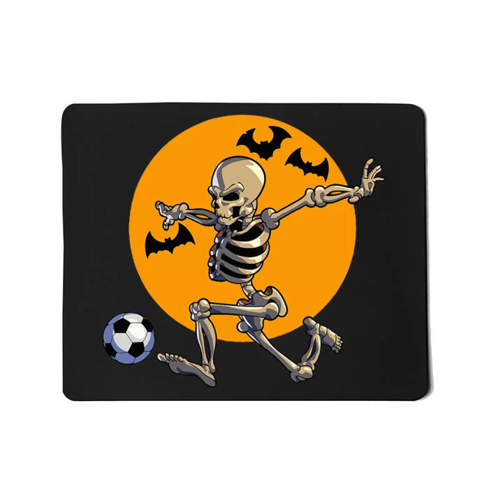 Soccer Skeleton Halloween Soccer Player Halloween Mousepad