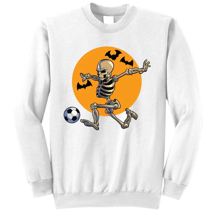 Soccer Skeleton Halloween Boy Soccer Player Halloween Sweatshirt