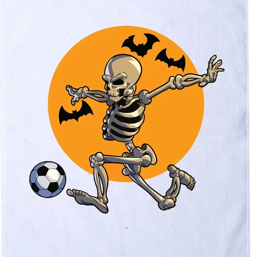 Soccer Skeleton Halloween Boy Soccer Player Halloween Platinum Collection Golf Towel