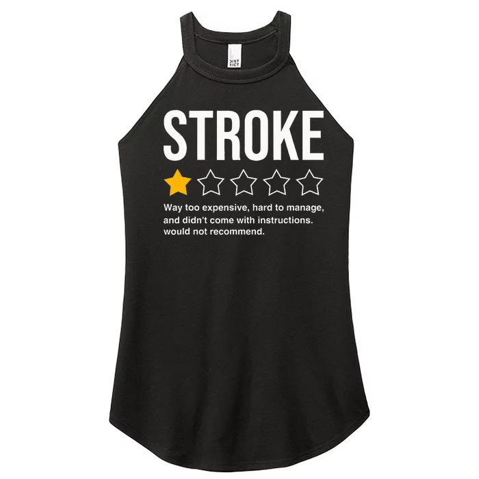 Stroke Survivor Heart Disease Warrior Fighter Cardiac Arrest Women’s Perfect Tri Rocker Tank