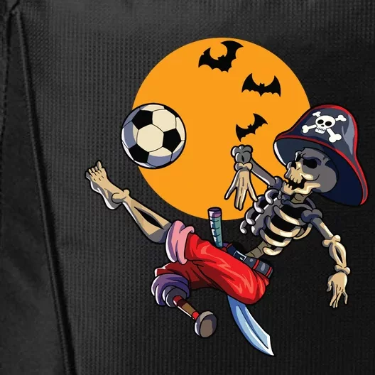 Soccer Skeleton Halloween Boy Soccer Pirate Halloween City Backpack