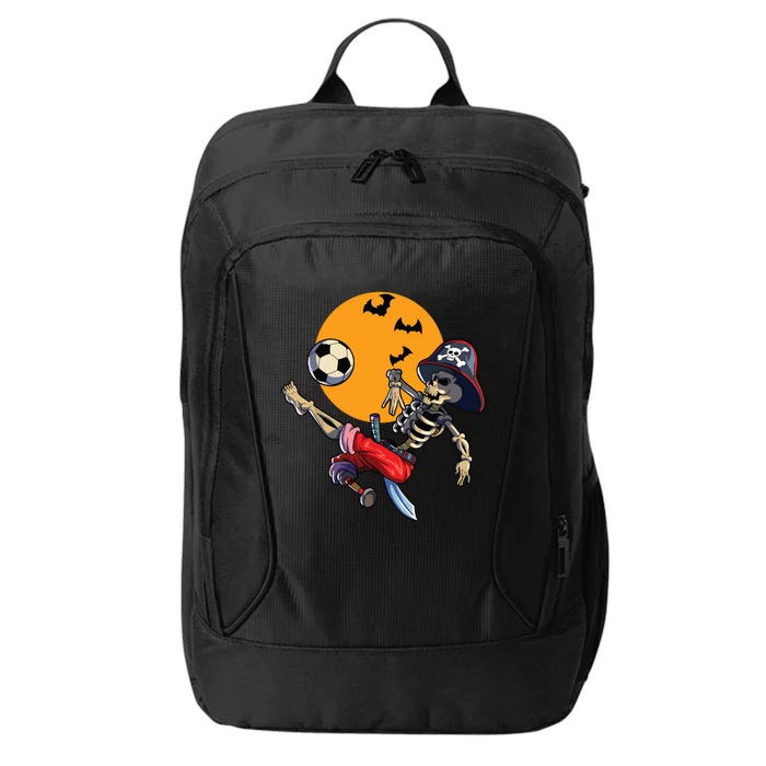 Soccer Skeleton Halloween Boy Soccer Pirate Halloween City Backpack