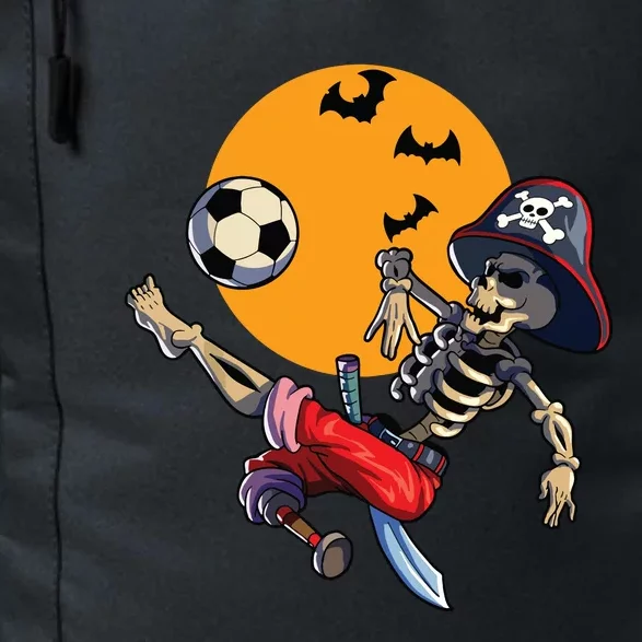 Soccer Skeleton Halloween Boy Soccer Pirate Halloween Daily Commute Backpack