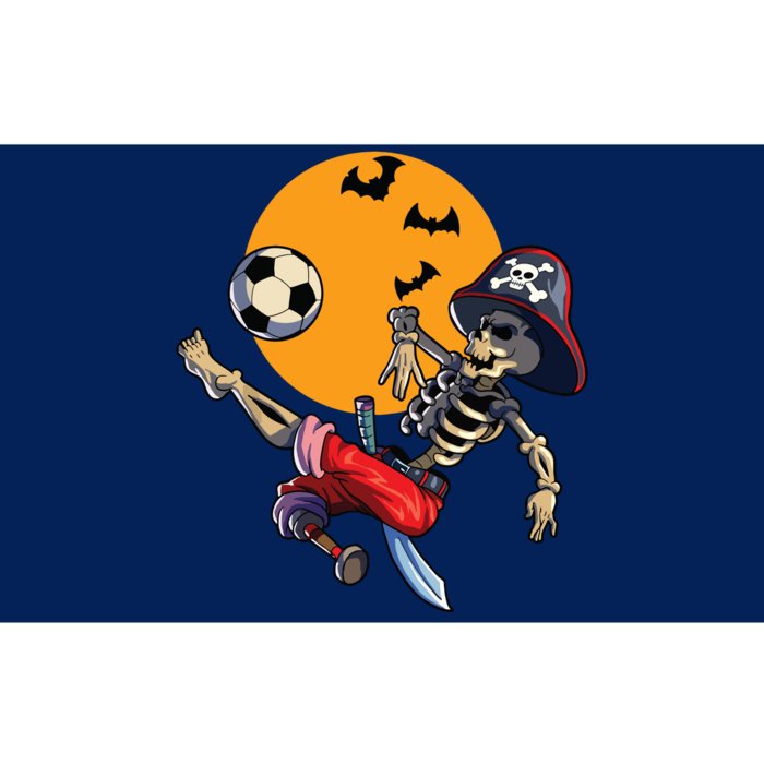 Soccer Skeleton Halloween Boy Soccer Pirate Halloween Bumper Sticker