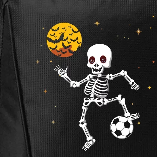 Soccer Skeleton Halloween Soccer Player Halloween City Backpack