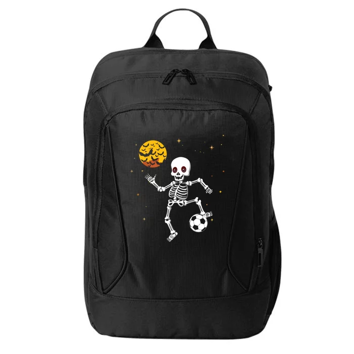 Soccer Skeleton Halloween Soccer Player Halloween City Backpack