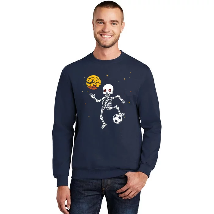 Soccer Skeleton Halloween Soccer Player Halloween Sweatshirt