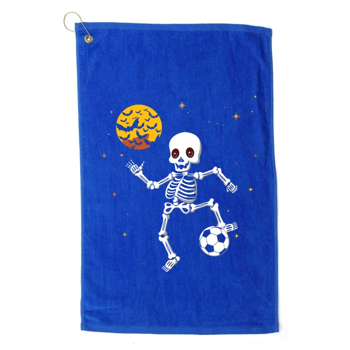 Soccer Skeleton Halloween Soccer Player Halloween Platinum Collection Golf Towel