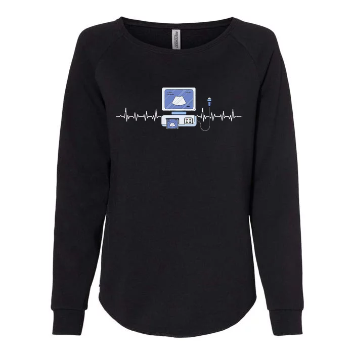 Sonographer Sonography Heartbeat Ultrasound Echography Womens California Wash Sweatshirt